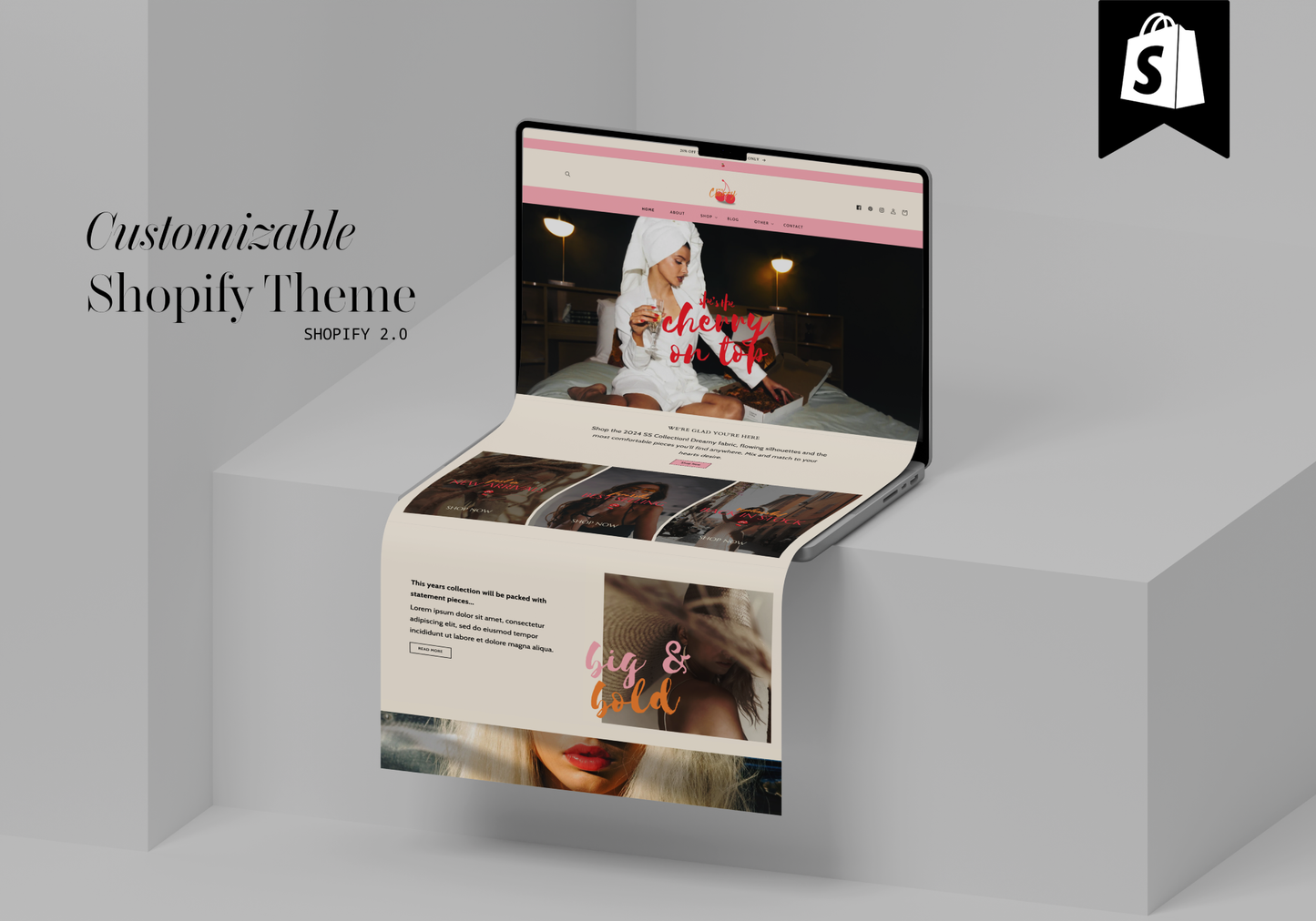 Mon Cherry Website Template for Shopify