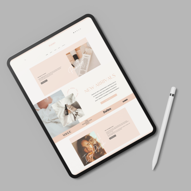 Peaches Shopify Website Template