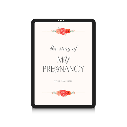 Pregnancy Journal Printable Memory Book, 40 Week Pregnancy Tracker & Keepsake Planner, First Time Mom Milestone Diary, Baby Shower Gift Idea