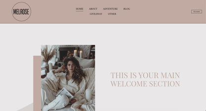 Melrose Squarespace Template