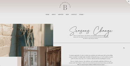 Bianka Squarespace Website Template