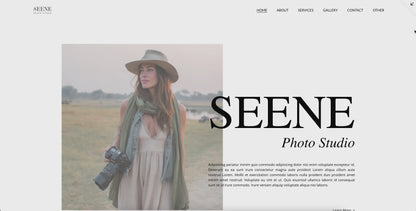 Seene Squarespace Template
