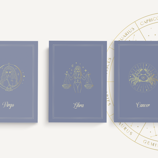 Undated Celestial Zodiac Themed Planner for Astrology Lovers | Aries • Taurus • Gemini • Cancer • Leo • Virgo • Libra • Scorpio • Sagittarius • Capricorn • Aquarius • Pisces