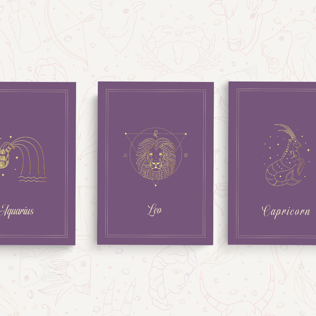 Undated Celestial Zodiac Themed Planner for Astrology Lovers | Aries • Taurus • Gemini • Cancer • Leo • Virgo • Libra • Scorpio • Sagittarius • Capricorn • Aquarius • Pisces
