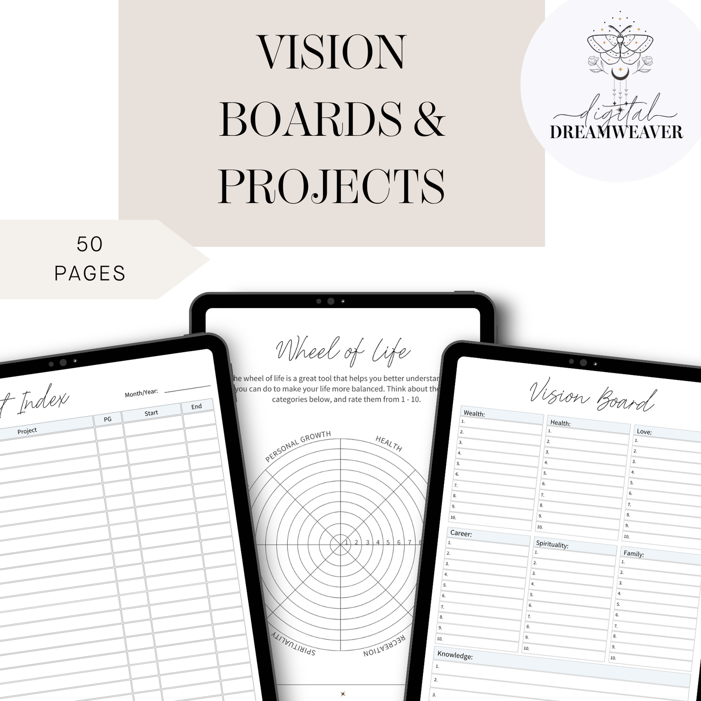 Ultimate All-in-One Life Planner, Digital Student & Budget Binder, Wellness Journal with Academic Tracker & Health Log, 100+ Page PDF Bundle