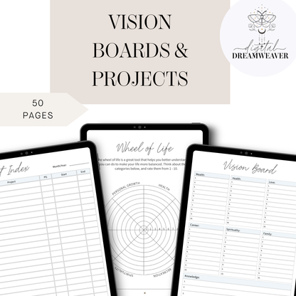 Ultimate All-in-One Life Planner, Digital Student & Budget Binder, Wellness Journal with Academic Tracker & Health Log, 100+ Page PDF Bundle