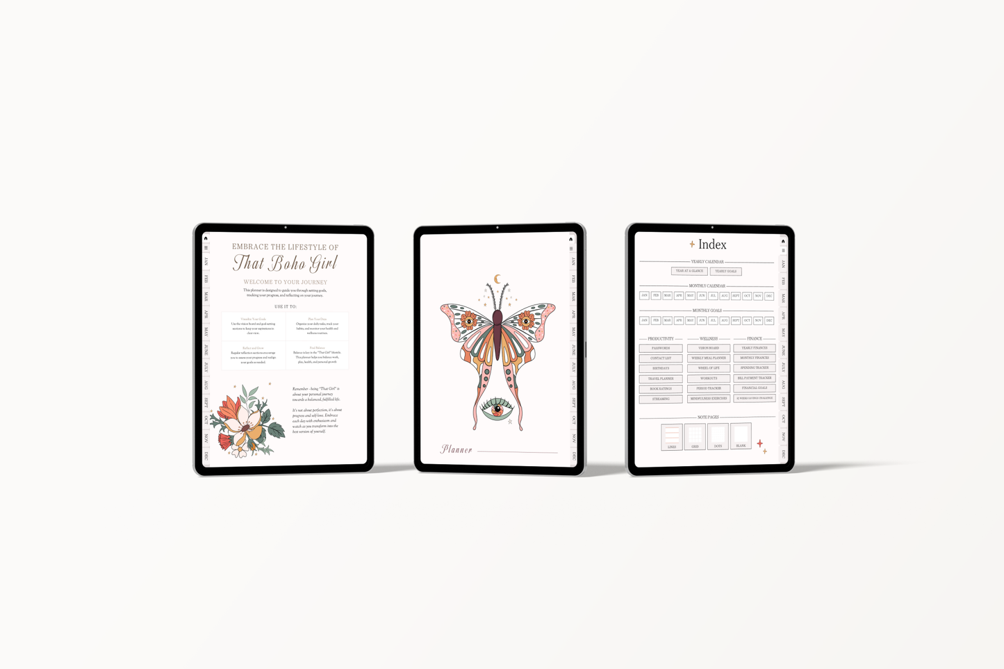Boho Girl Mega Life Digital Planner