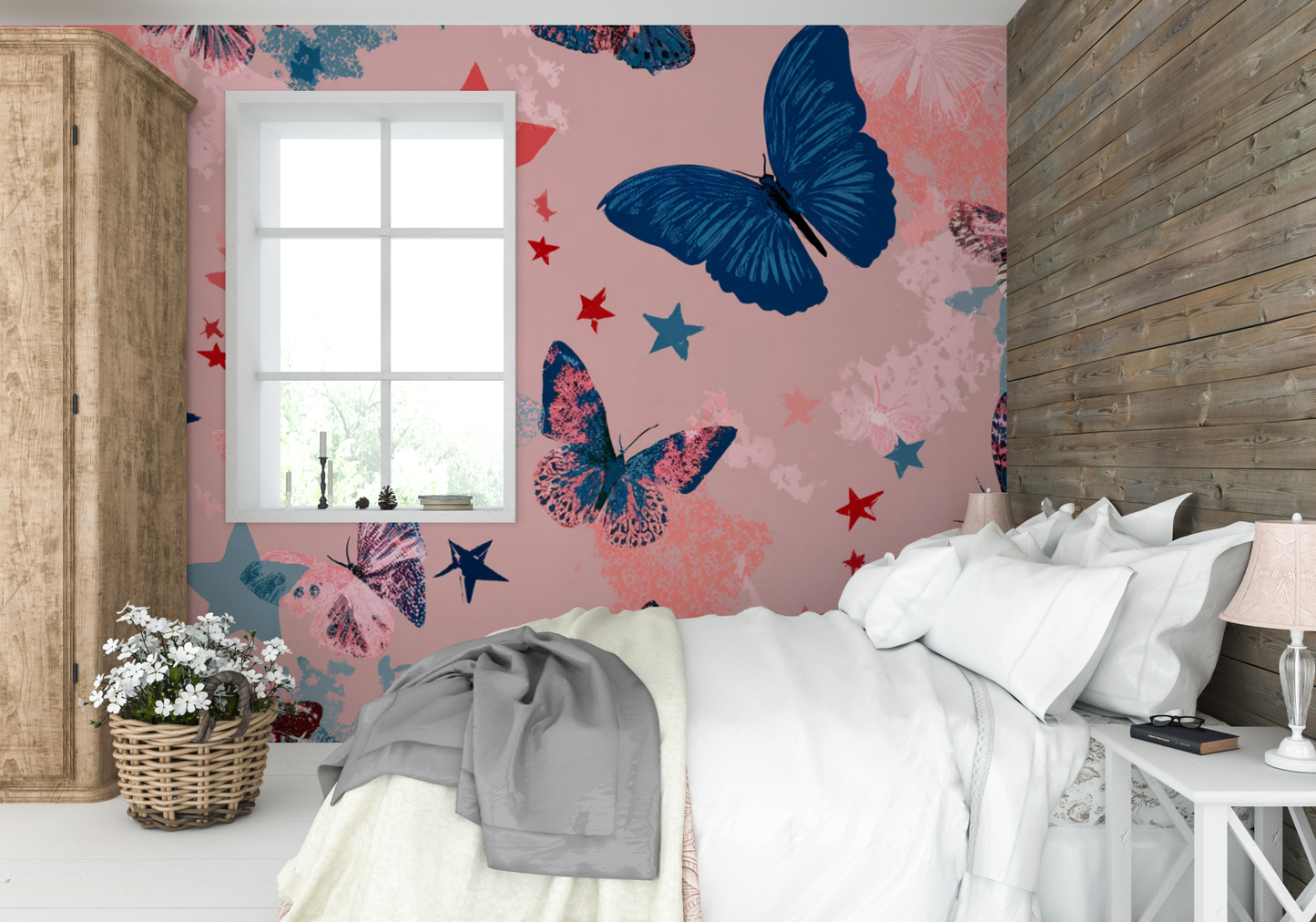 Designer Butterflies Seamless Pattern N. 24300