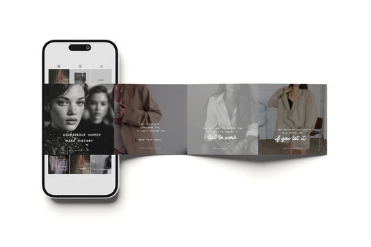 Aesthetic Instagram Template Canva Social Media Post Layouts Minimalist Editorial Quote Posts for Female Entrepreneurs Coaches Influencers